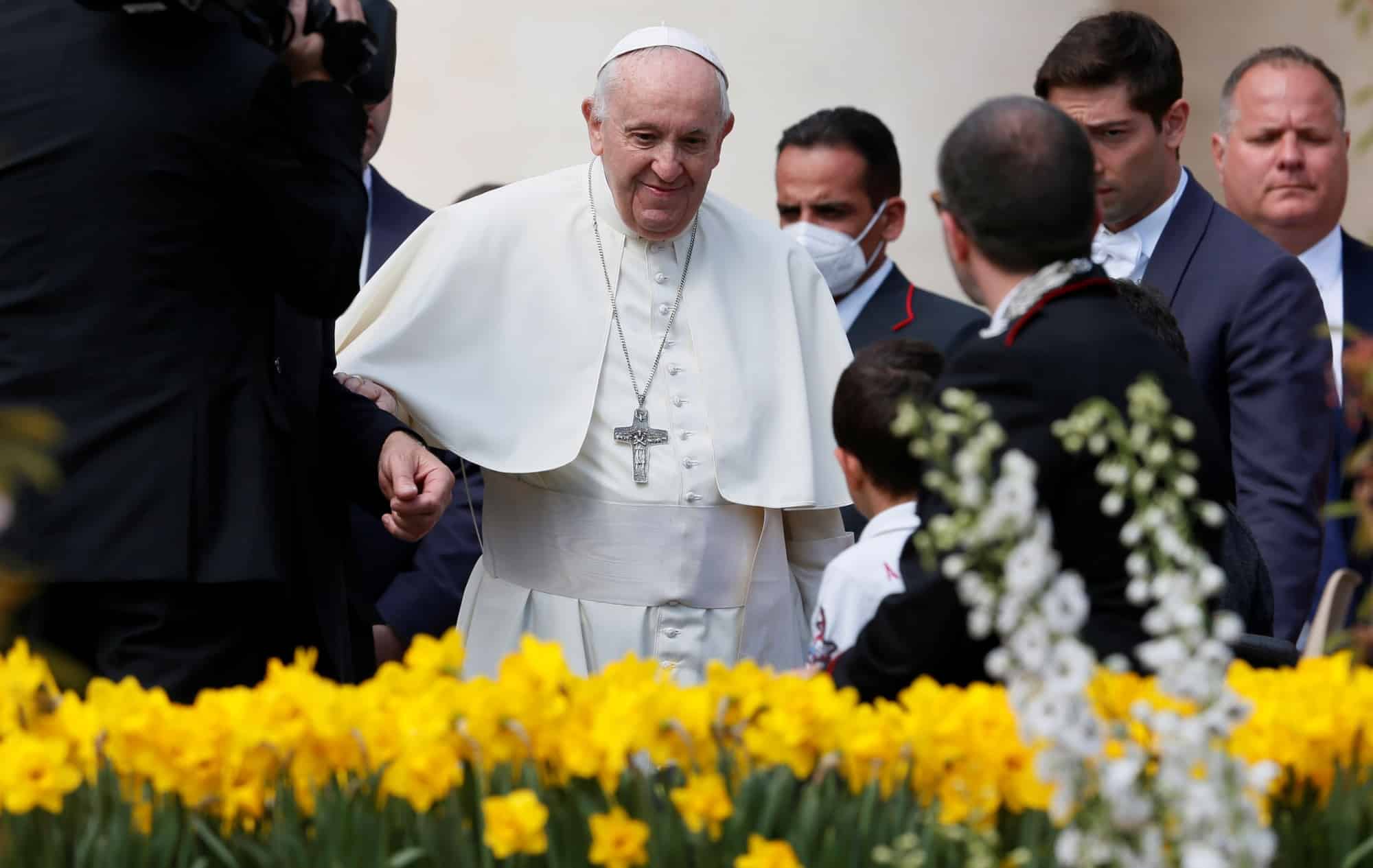 Pope Francis at his general audience