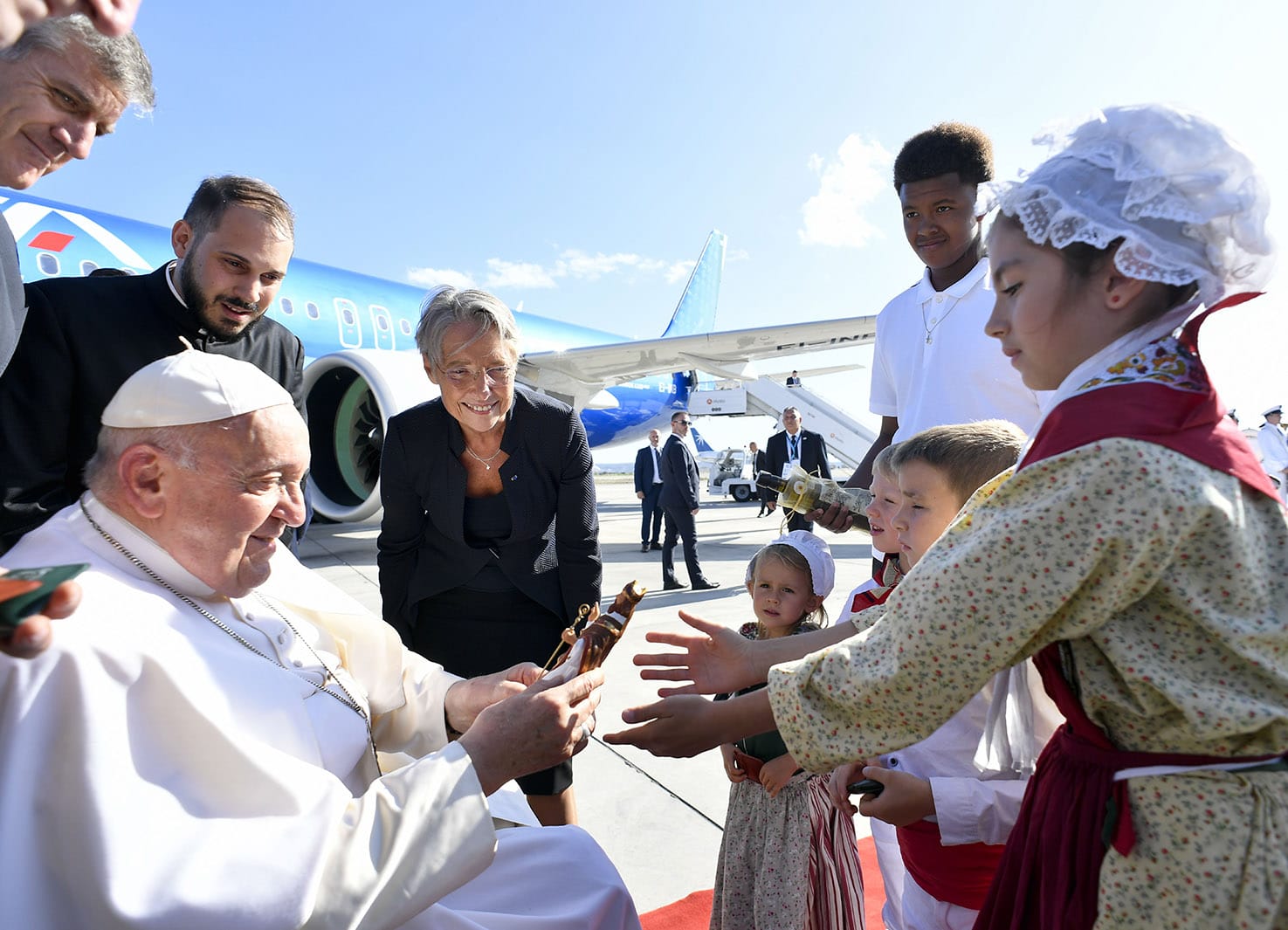 POPE FRANCIS ARRIVES IN MARSEILLE