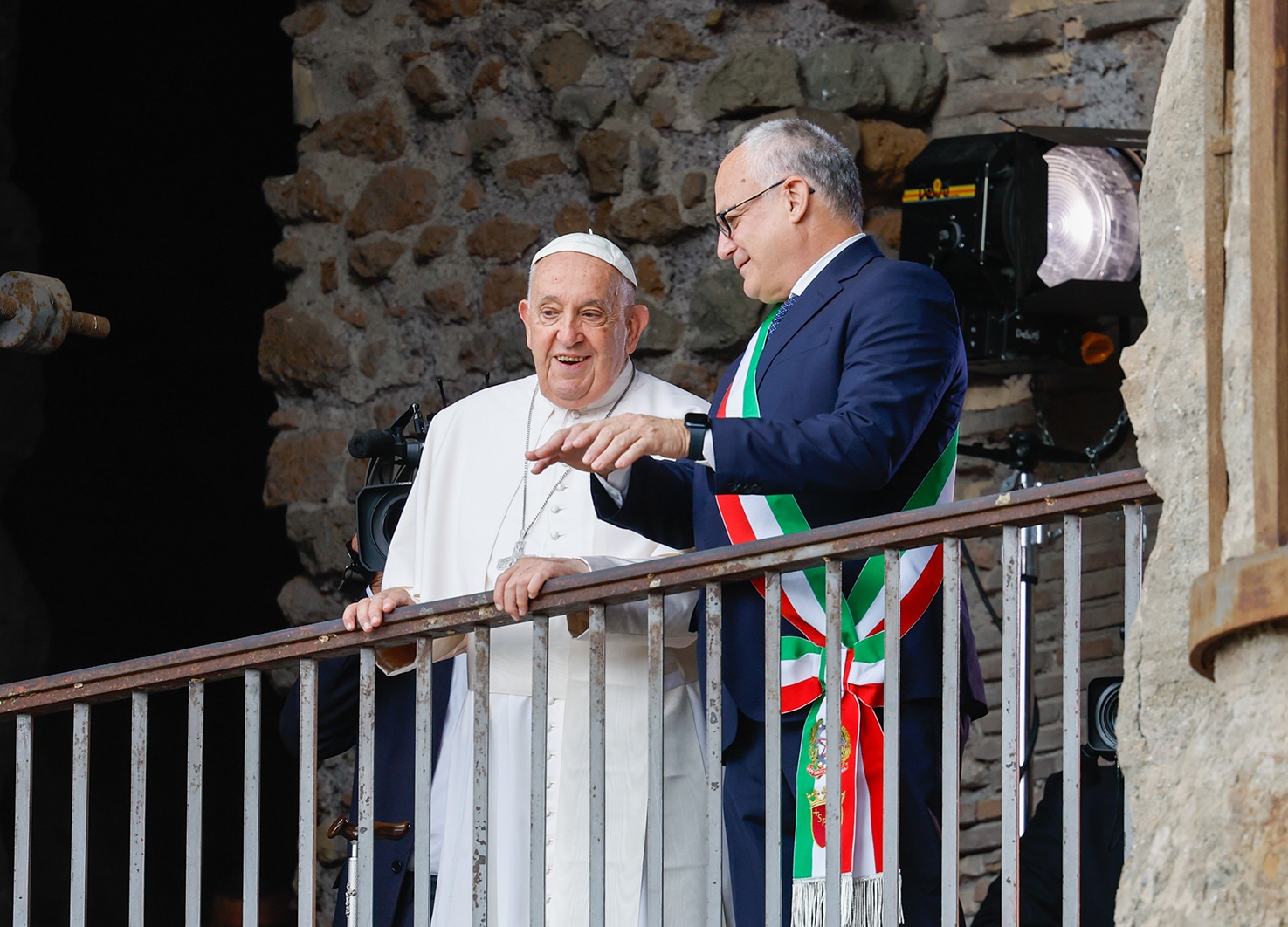 POPE FRANCIS ROBERTO GUALTIERI ROME CITY HALL