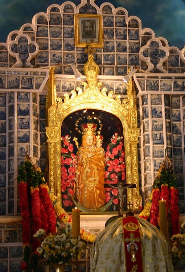 A statue of Our Lady of Good Health