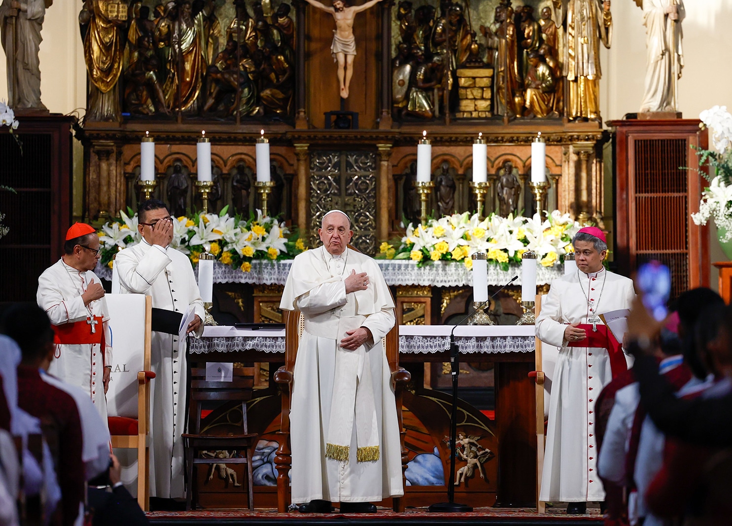 POPE FRANCIS BISHOPS CLERGY INDONESIA