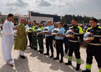 LISBON PATRIARCH BLESSING HELMETS FATIMA SANCTUARY