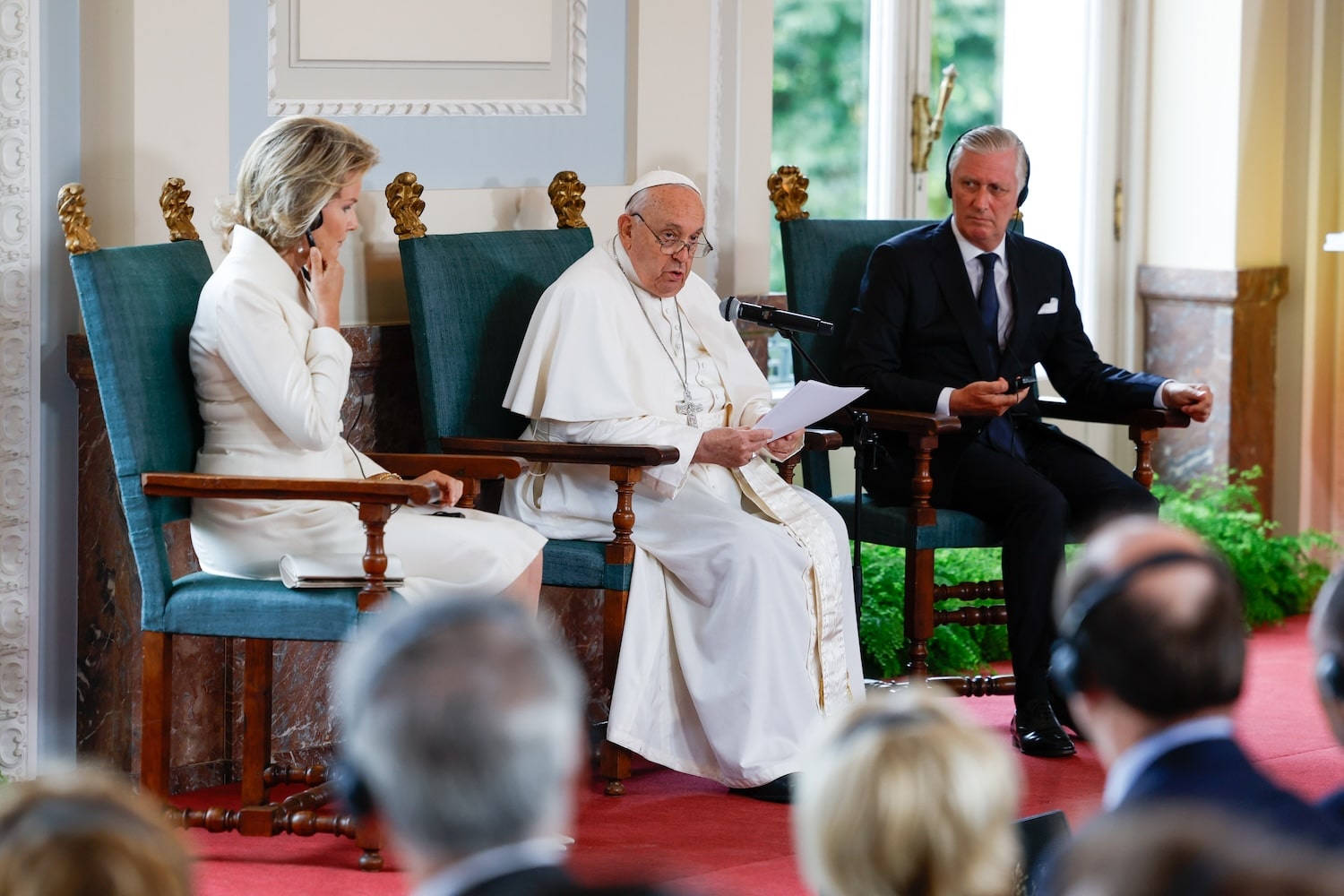 POPE FRANCIS BELGIAN LEADERS