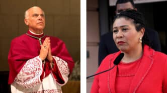 ARCHBISHOP CORDILEONE SAN FRANCISCO MAYOR COMBINATION PHOTO