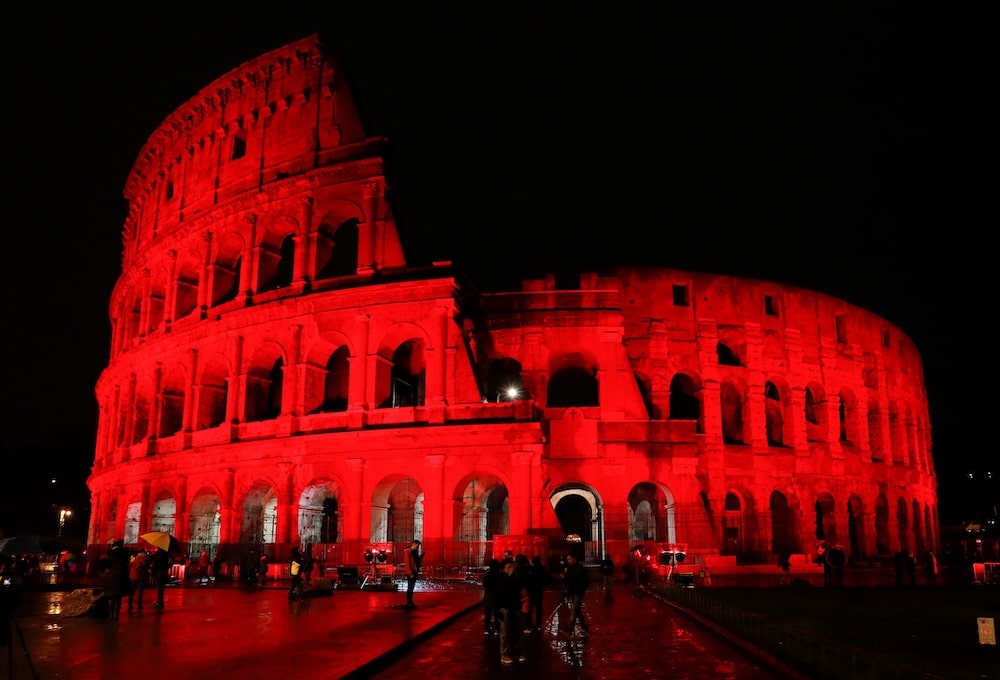 COLOSSEUM RED ROME PERSECUTION 