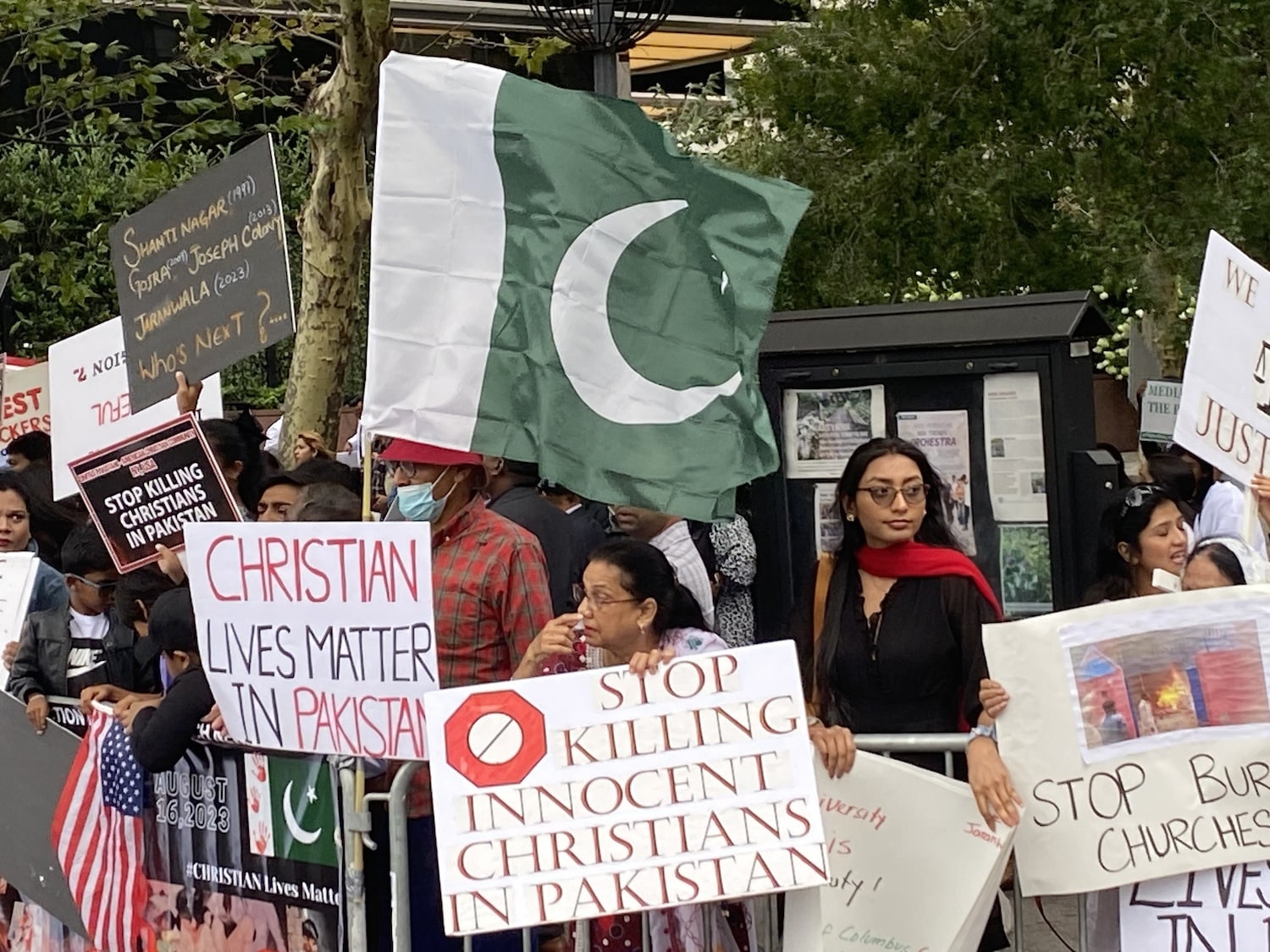 PAKISTAN CHRISTIAN PROTEST UNITED NATIONS